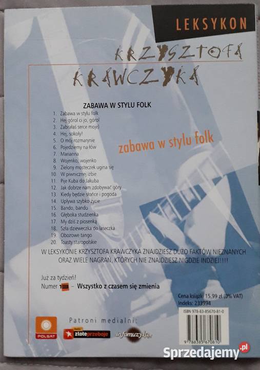 Krzysztof Krawczyk Zabawa W Stylu Folk P Yta Cd Cz Stochowa