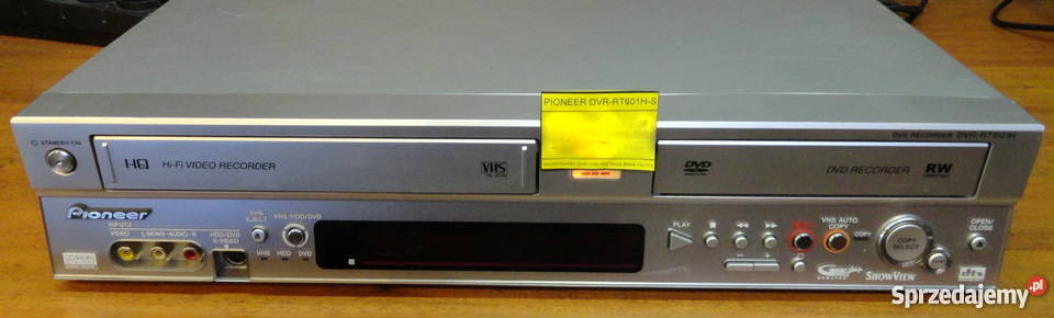 Pioneer Dvr Rt H S Nagrywarka Dvd Vhs Hdd Ko Cian Sprzedajemy Pl