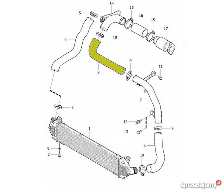 Rura Intercoolera Volvo V Tdci Bielsko Bia A