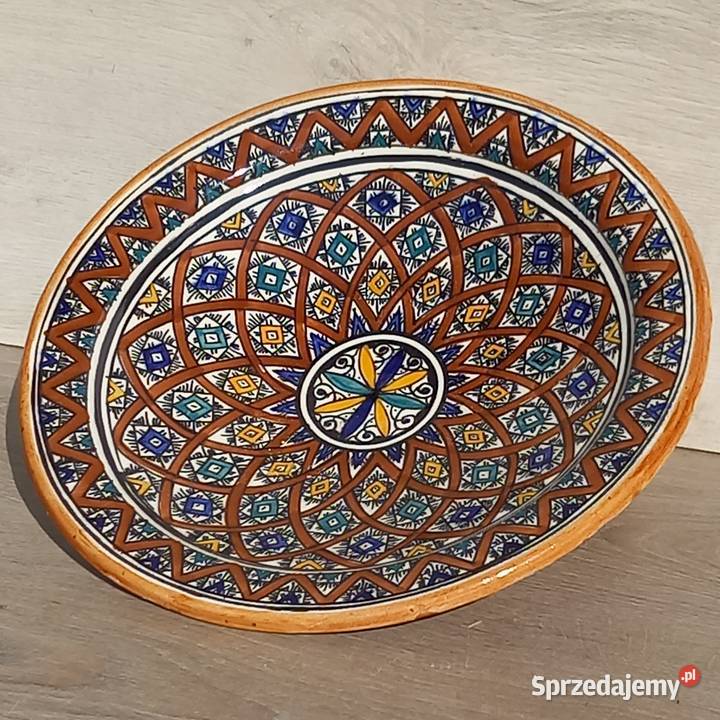 Stara Du A Ceramiczna Misa Ceramiczny Talerz Szkliwiony Stara Kamionka