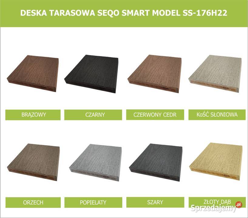 DESKA KOMPOZYTOWA TARASOWA SEQO SMART MODEL SS 176H22 Ostrzeszów