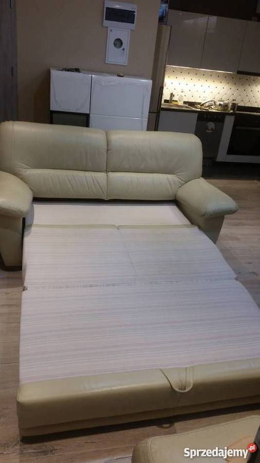 Skórzana sofa dwuosobowa z funkcją spania Gdańsk Sprzedajemy pl