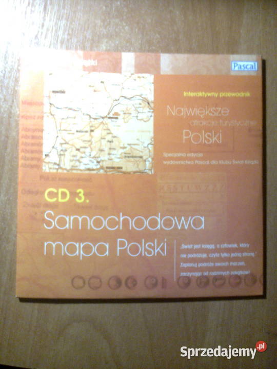 Samochodowa mapa Polski CD 2007 Nowa Sól Sprzedajemy pl