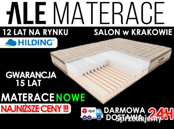 Nowy Materac Naturalny HILDING Aspre do 30 Kraków Sprzedajemy pl