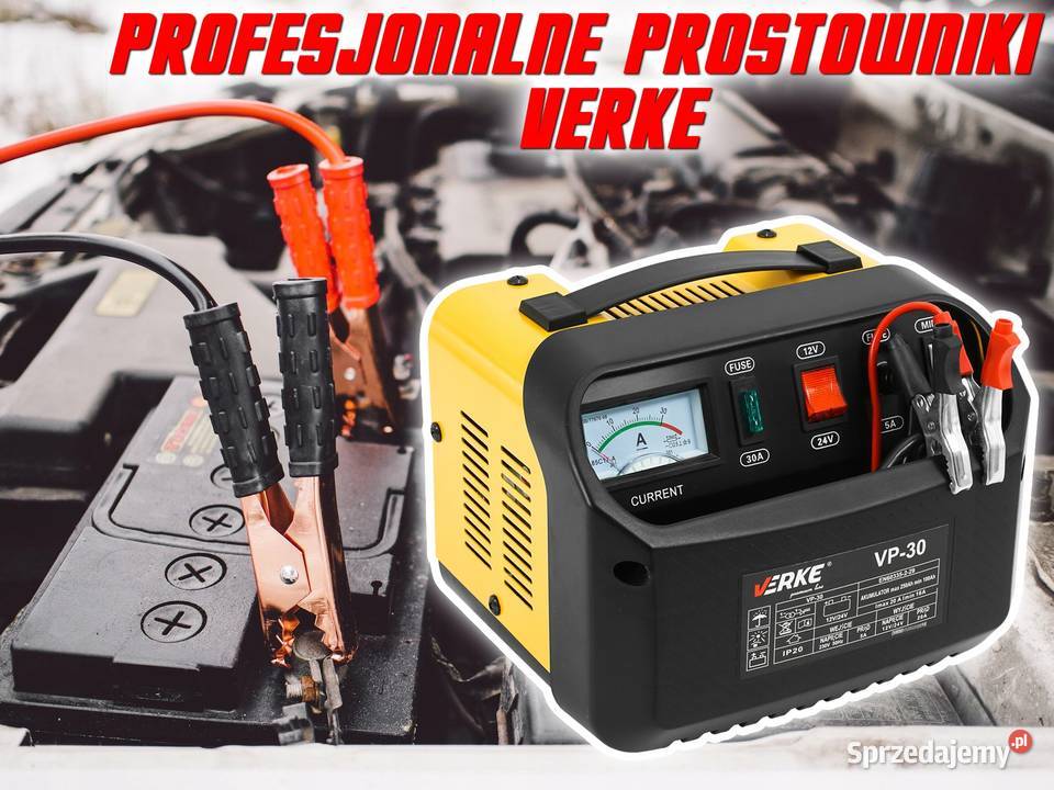 Prostownik akumulator ładowarka 12 24V VP 30 Verke Chmielnik