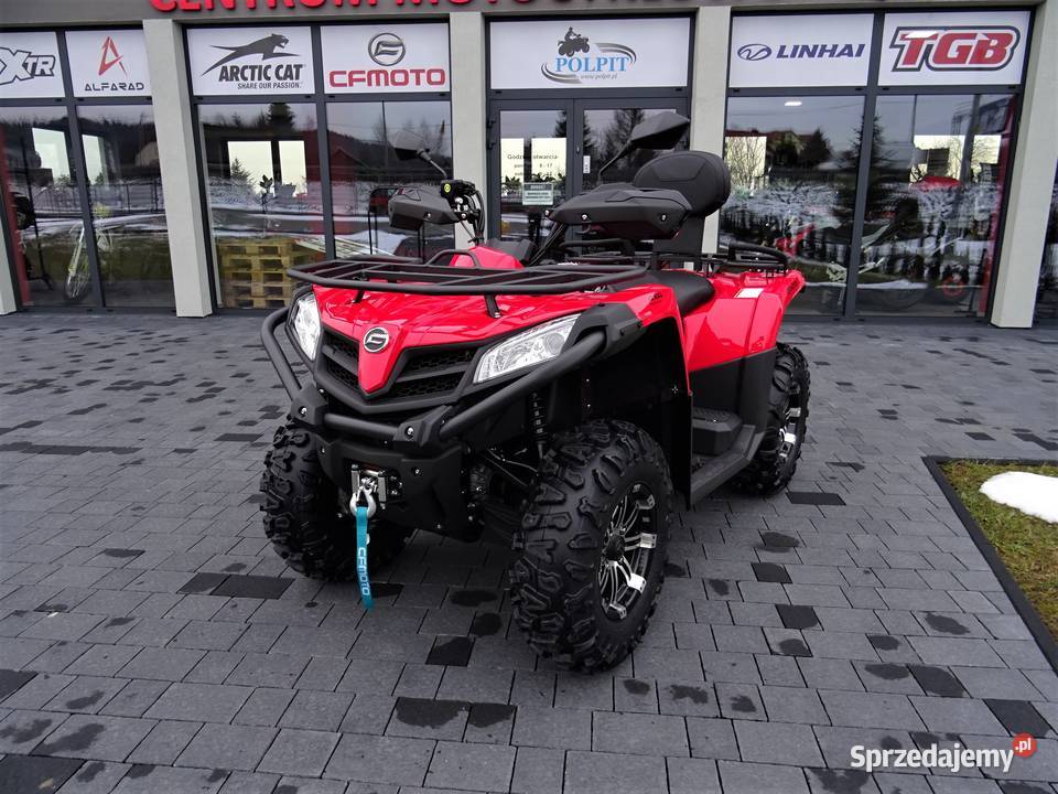 QUAD ATV CF MOTO CFORCE EPS 520 4x4 KUFER PŁUG Głogoczów