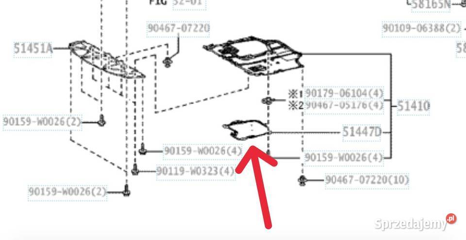 OSŁONA SILNIKA DOLNA TOYOTA COROLLA E21 Warszawa Sprzedajemy pl