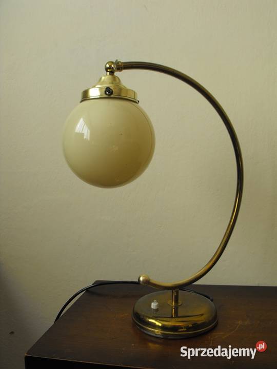 Lampa Gabinetowa W Stylu Art Deco Klosz Kula Skierniewice