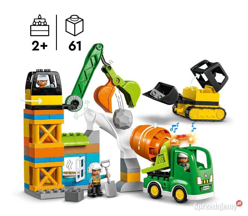 LEGO Duplo 10990 Plac Budowy Dźwig Betoniarka Warszawa Sprzedajemy pl