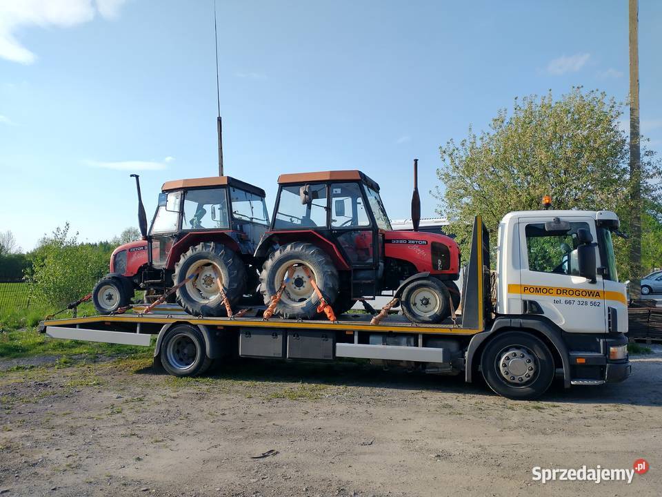 Pomoc Drogowa Laweta Transport Ci Gnik W Maszyn Rolniczych Bi Goraj