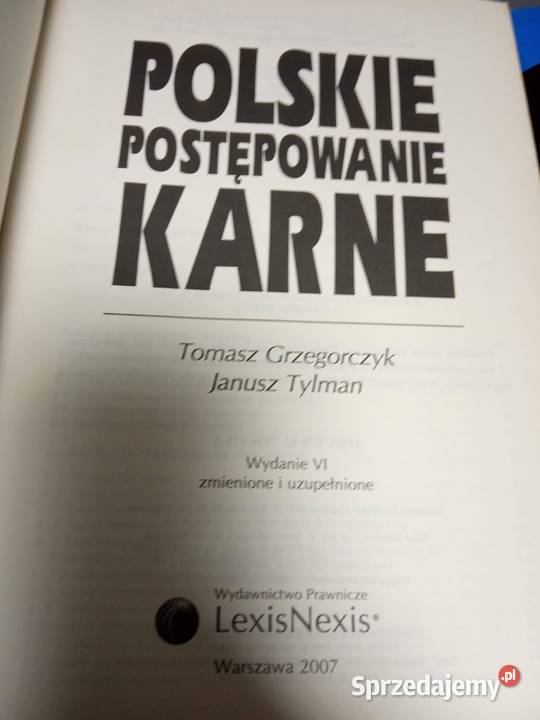 Polskie Post Powanie Karne Ksi Ki U Ywane Antykwariaty Warszawa