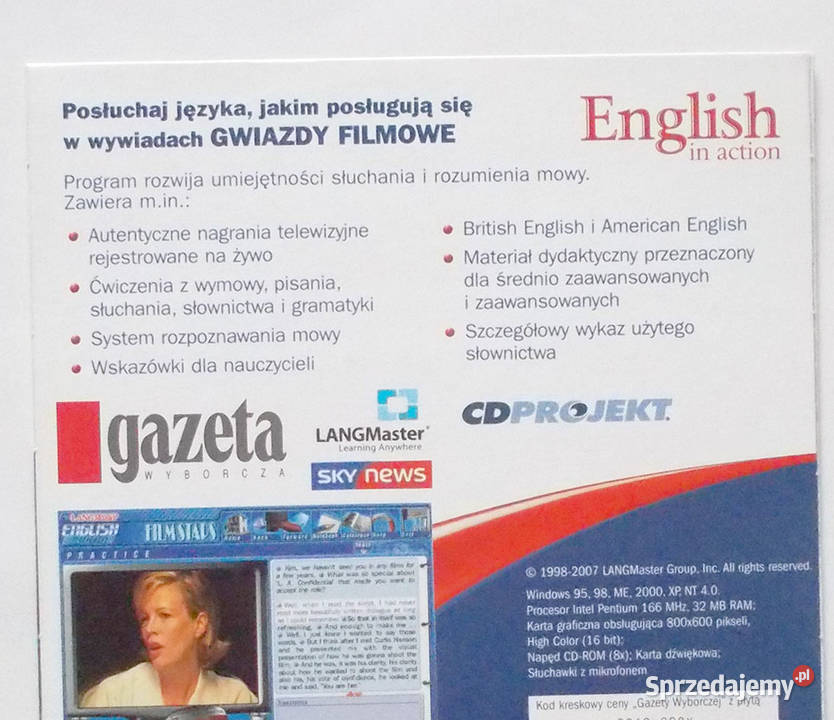 J Zyk Angielski P Yta Cd English In Action Z Gwiazdami Filmu Gda Sk