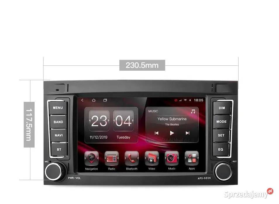 Radio android vw Touareg Transporter T5 Multivan wifi gps Ożarowice