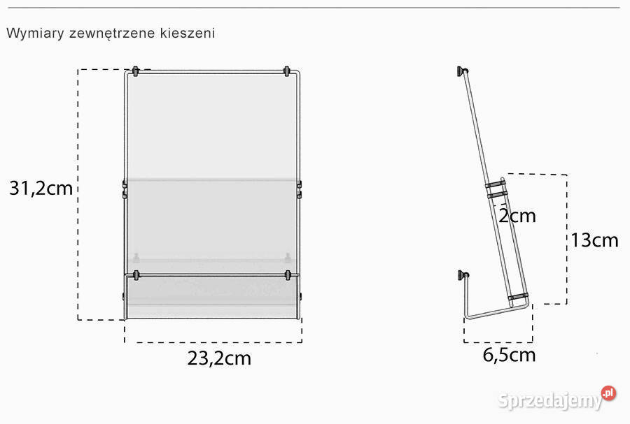 stojak na ulotki prezenter ulotek ekspozytor A4 Piastów