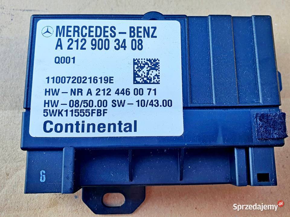 MERCEDES W204 W212 MODUŁ STEROWNIK POMPY PALIWA A2129003408 Radom