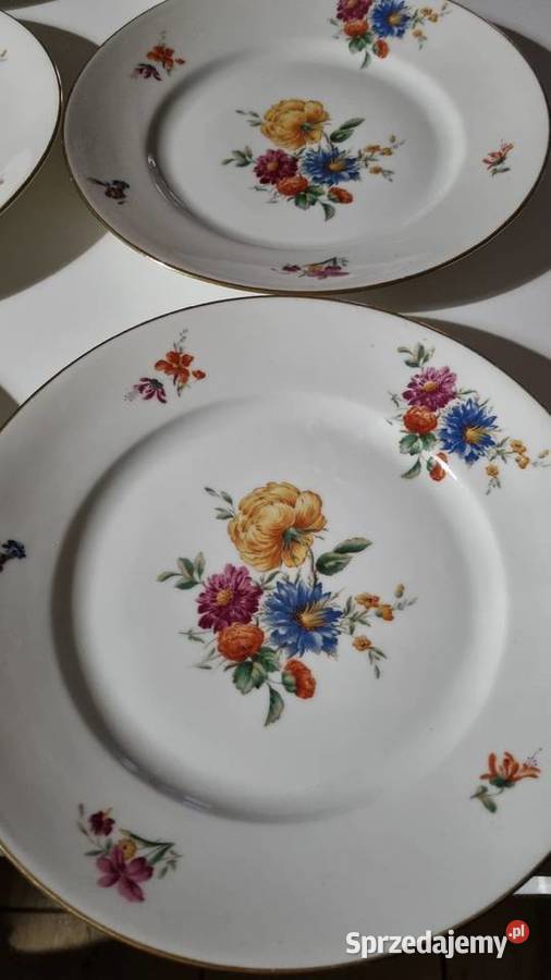 Talerze P Askie Porcelana Francuska Limoges Vintage Rezerwac Wola