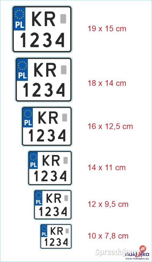 Motocyklowe Tablice Rejestracyjne Folia Odblask Krak W Sprzedajemy Pl
