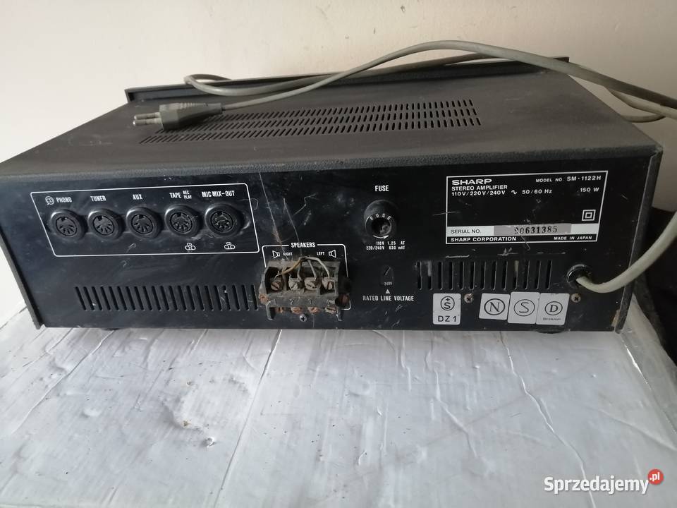 Wzmacniacz Sharp Sm H Wzmacniacz Vintage Hifi Stereo Legnica