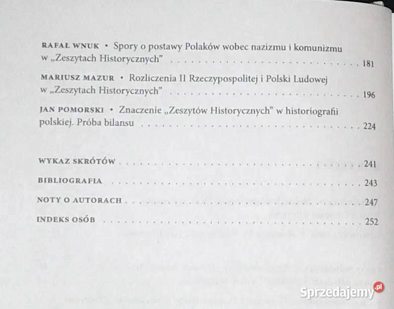 Zeszyty Historyczne Z Perspektywy P Wiecza Ipn Che M Sprzedajemy Pl