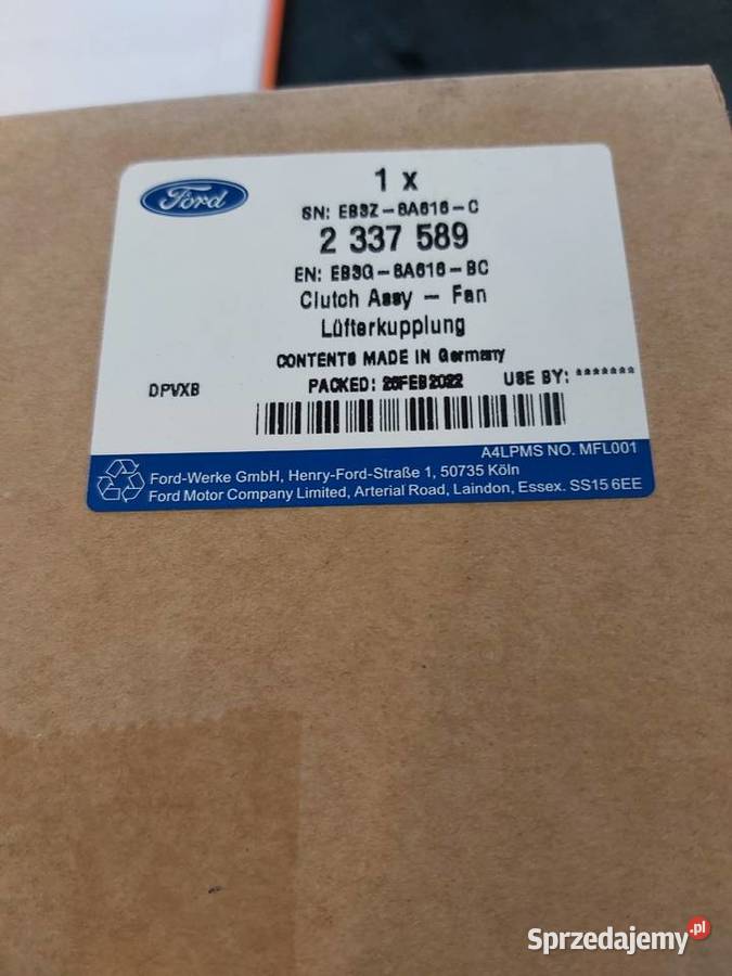 Wiskoza Ford RANGER EB3G8A616BB BA BC 2337589 BRATFORD Radom