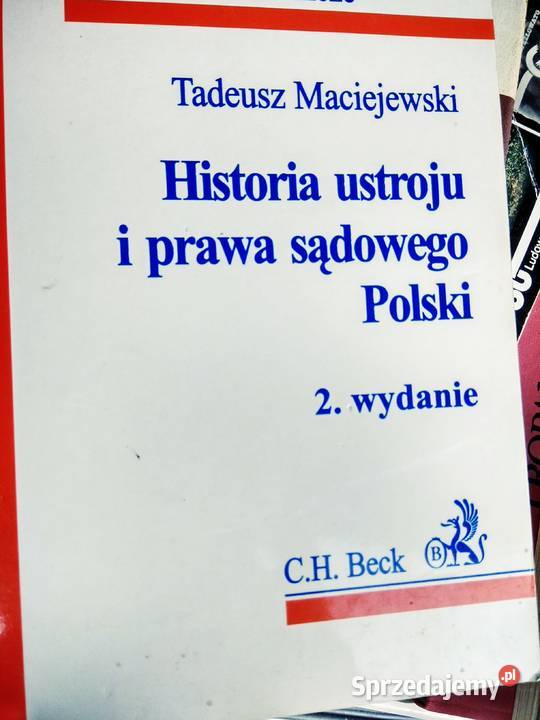 Historia Ustroju I Prawa S Dowego W Polsce Ksi Garnie Br Dno Warszawa