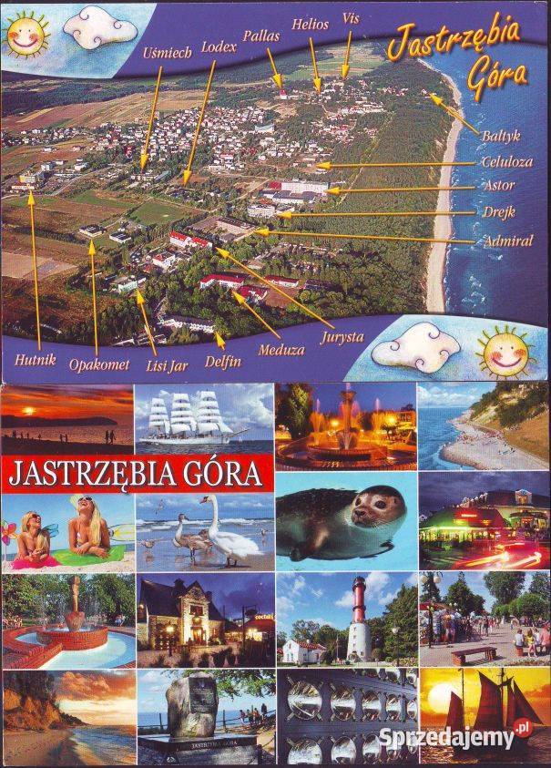 Kart pozdrow z Jastrzębiej Góry kas 2007 2 szt Gliwice Sprzedajemy pl