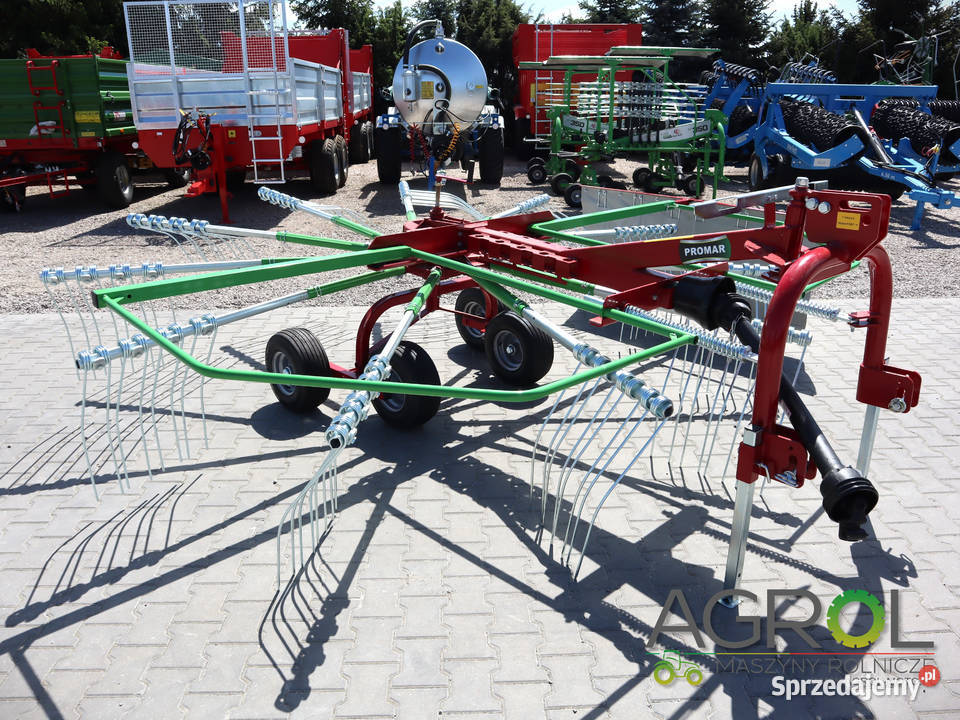 Zgrabiarka karuzelowa PROMAR 4 1 m TANDEM od ręki transport Ciechocinek