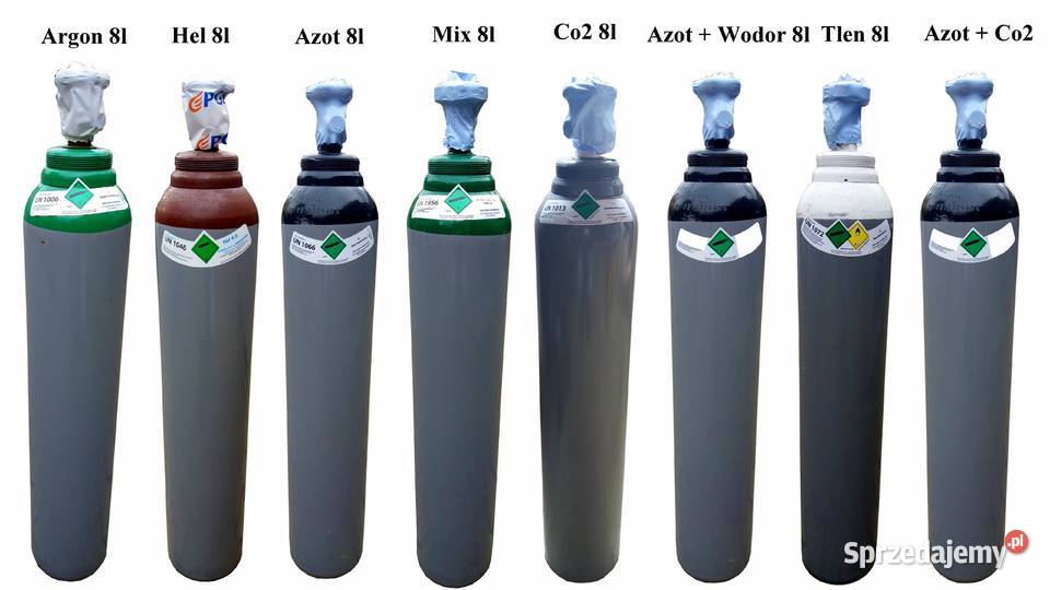 30 X BUTLA GAZOWA 8L ARGONOWA ARGON HURT BUTLE GAZOWE NA GAZ Trzebinia
