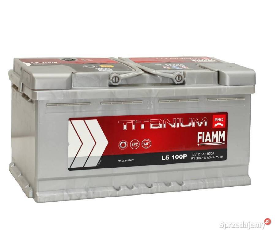 Akumulator FIAMM TITANIUM PRO 12V 100Ah 870A Prawy Plus Biała Podlaska