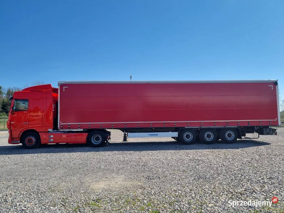 DAF XF Zestaw Plandeka Firanka Krone Dach Podnoszony SAF Daleszyce