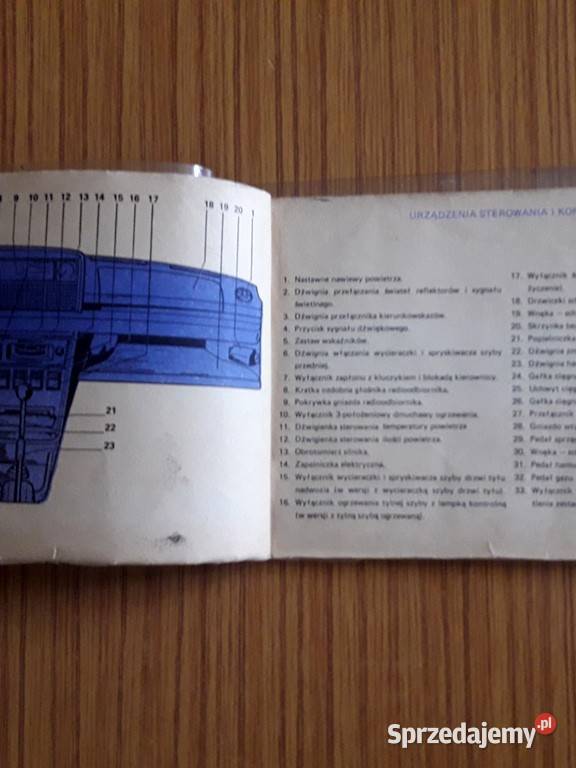 Polski Fiat 125p FSO 1500 instrukcja obsługi PRL Piotrków Trybunalski