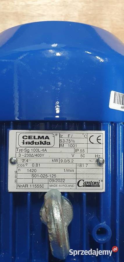 Silnik 230 400V 1420 obr min Celma Indukta Sg 100L 4A 2 4kW Swarzędz