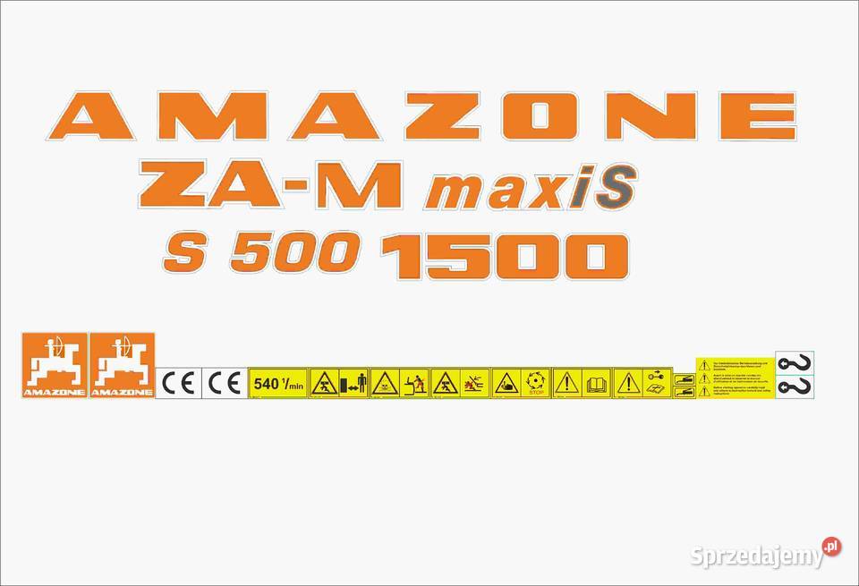 Naklejki Amazone ZA M MaxiS Mocny Klej Odporne Laminat UV Pleszew