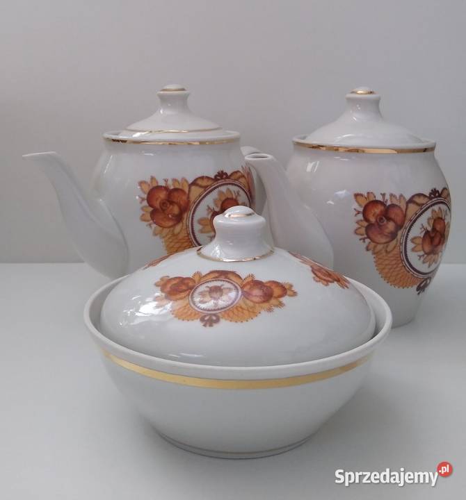 Zestaw Czajnik Czajniki Cukiernica Porcelana Gda Sk Sprzedajemy Pl