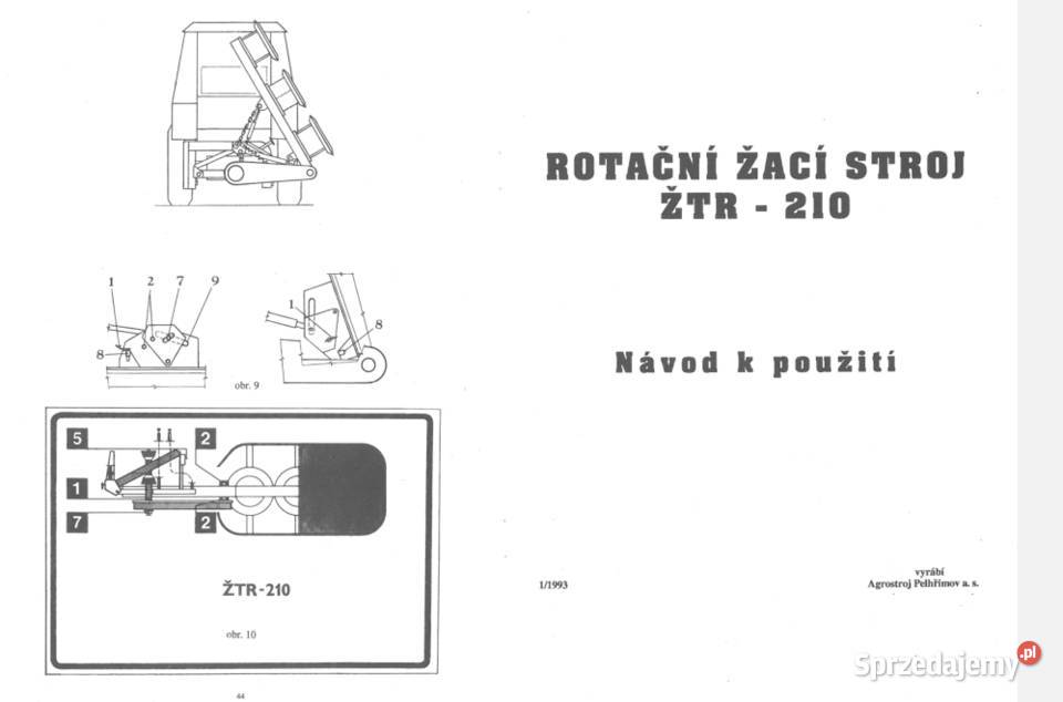 ZTR 210 kosiarka instrukcja obsługi i katalog części wysylka Kielce