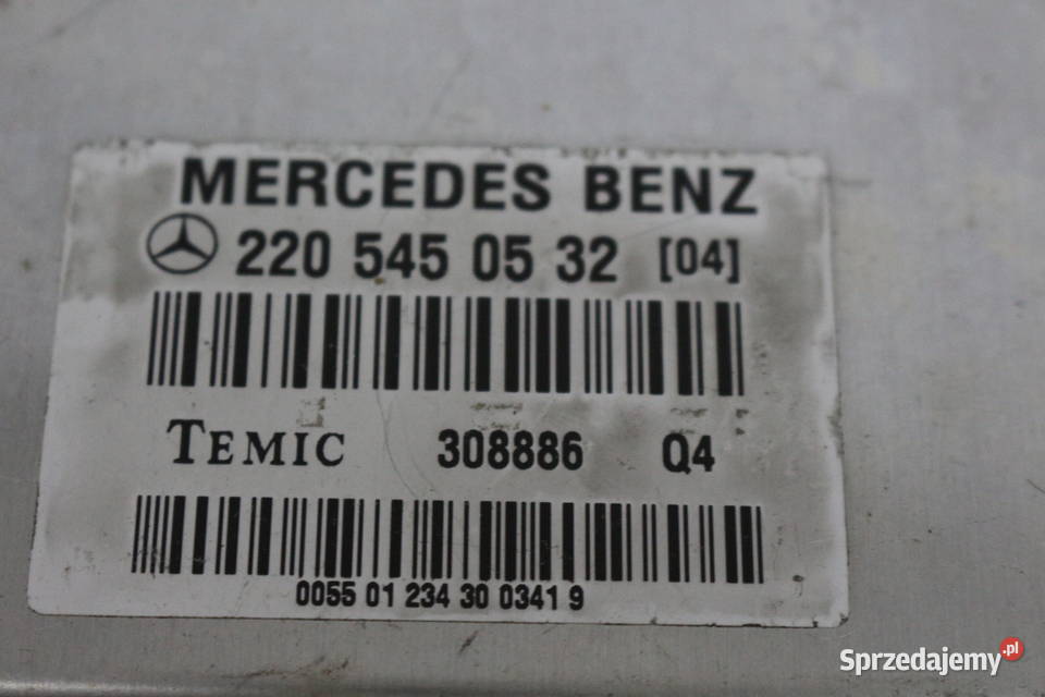 MERCEDES S KLASA W220 STEROWNIK AIRMATIC 2205450532 Q4 Prochowice