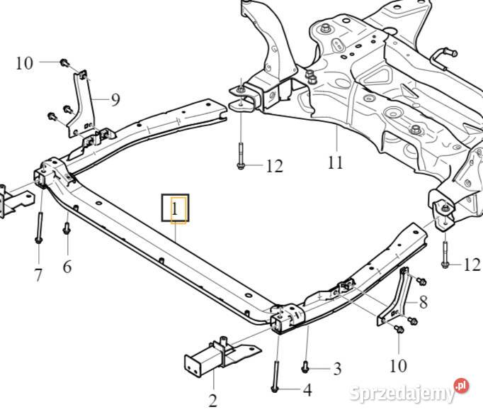 Volvo Xc Wspornik Belka Przednia Zawieszenia Hyb Oe Bielany