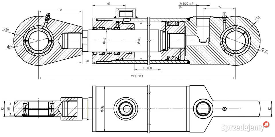 Si Ownik Hydrauliczny X Skok Tur Cyklop Solec Kujawski