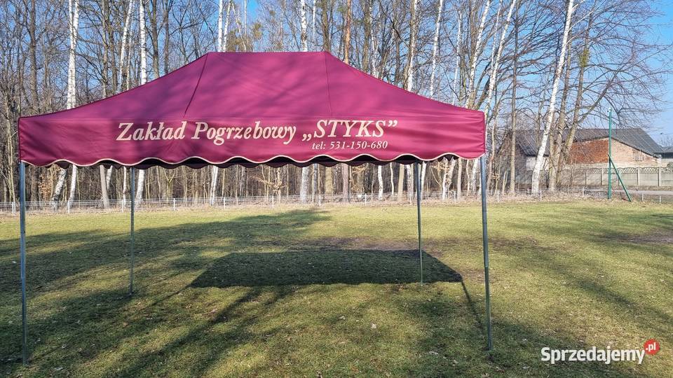 Namioty pogrzebowe 3 x 45 stal namiot żałobny Konradów