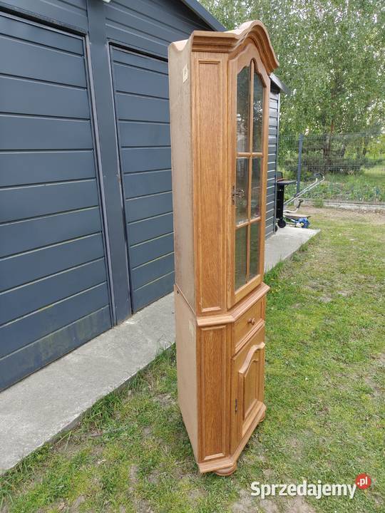 Witryna narożna dębowa Łódź