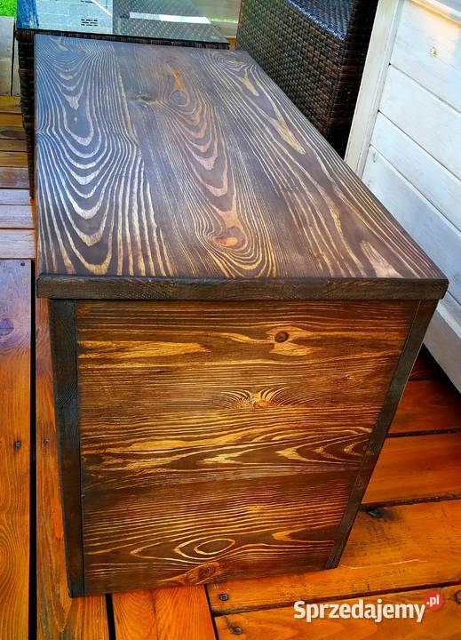 Skrzynia drewniana siedzisko kufer skrzynka Meble Krasów