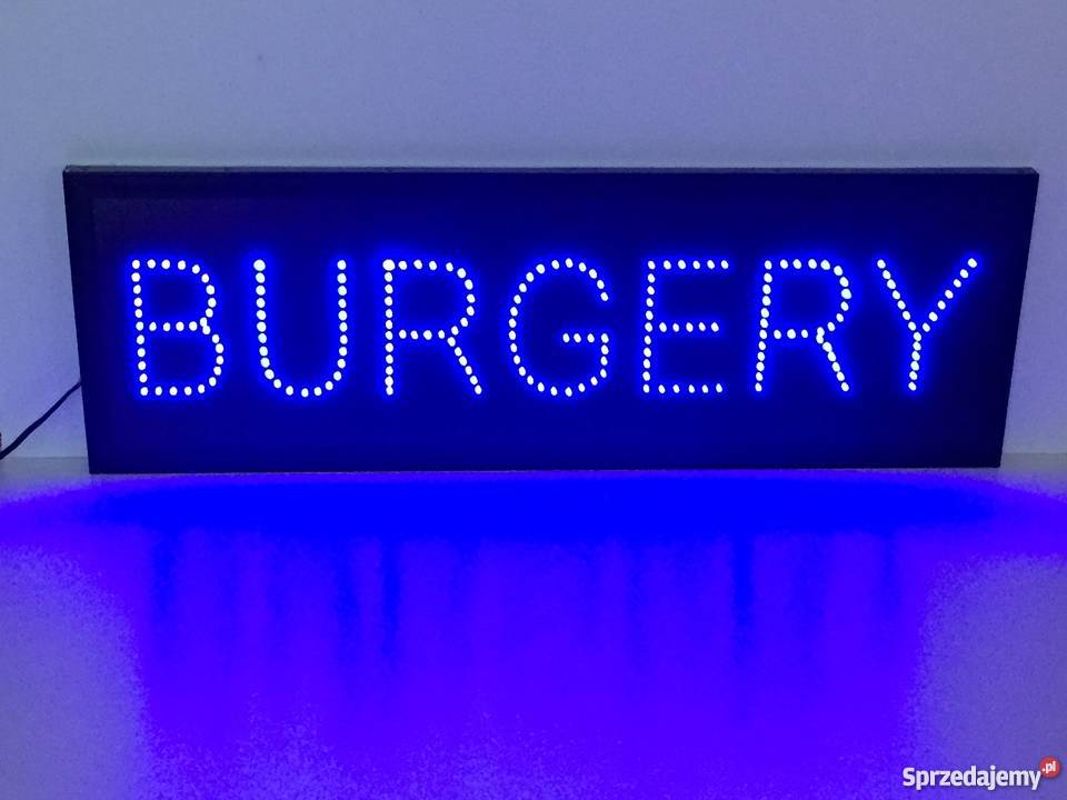 BURGERY reklama LED 90x30 NOWA Producent Pomiechówek sprzedam