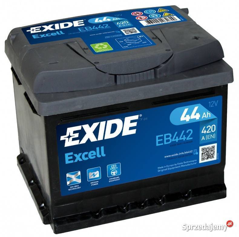 Akumulator Exide Excell 44Ah 420A EN PRAWY PLUS akumulatory świętokrzyskie