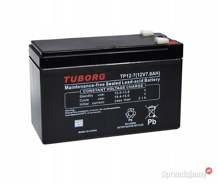 Akumulator Tuborg AGM TP127 12V 7Ah UPS Akumulatory Układ elektryczny, zapłon Tomaszów Mazowiecki