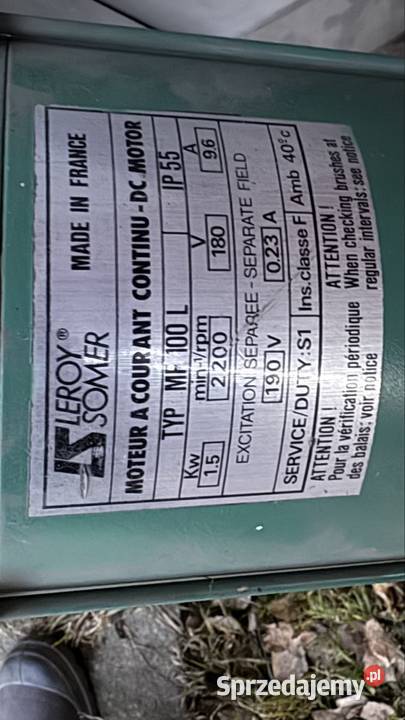 Silnik elektryczny z motoreduktorem Silniki łódzkie Ksawerów