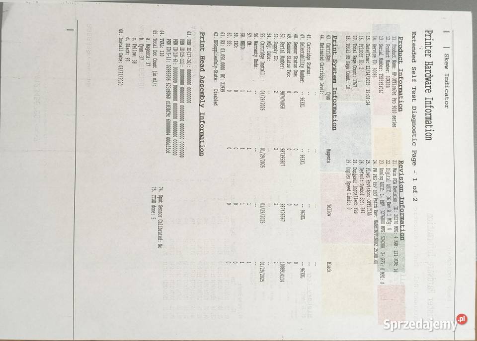 Drukarka HP Officejet Pro 9010 sprawna lubelskie