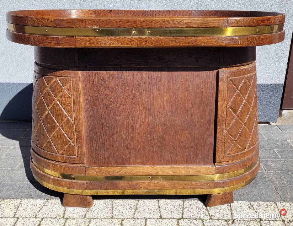 Dębowy barek podwójna beczka