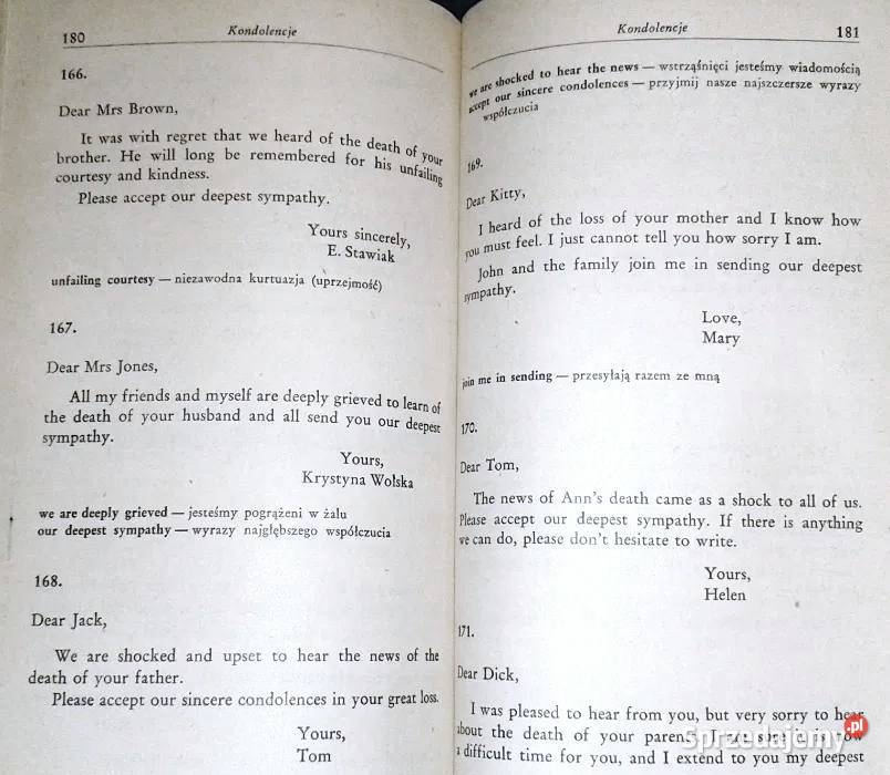 Wzory listów angielskich B Pawłowska M Falkowska Chełm sprzedam