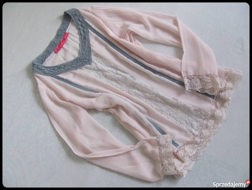 Bluzka mgiełka z koronką półprzezroczysta Płock