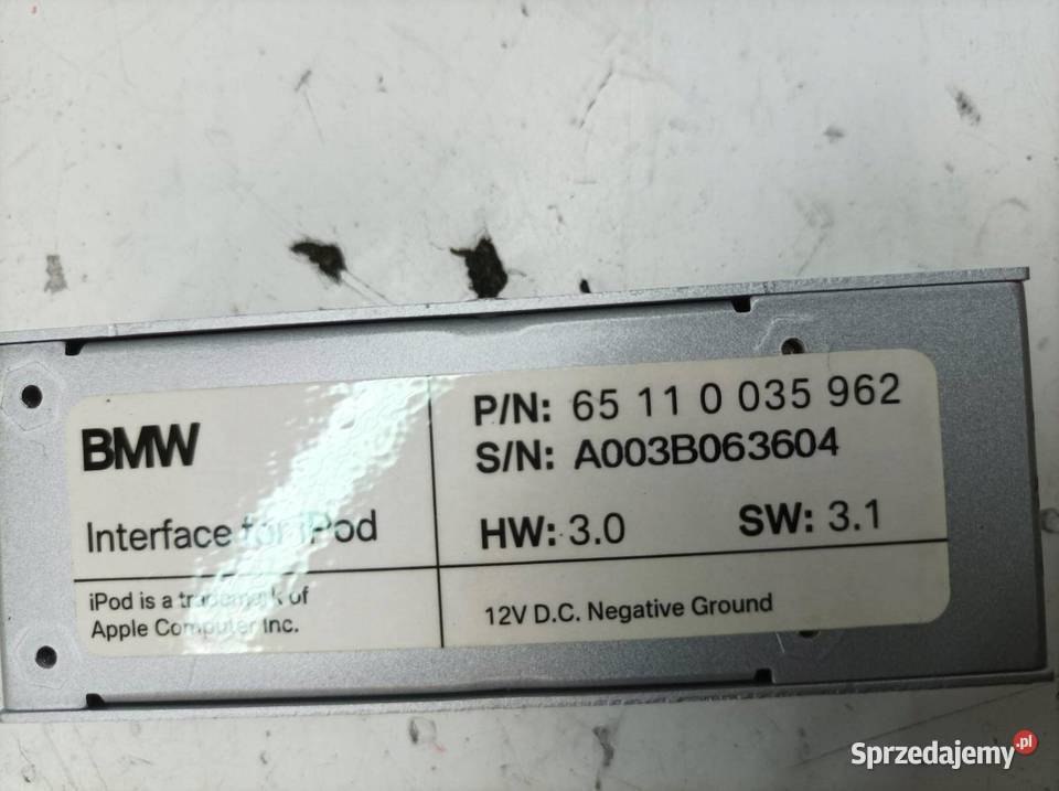 MODUŁ IPOD 65110035962 Bmw X3 I 20032010 E83